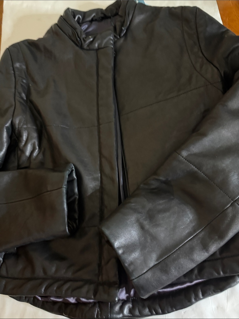 Reilly•Olmes Black super soft leather Jacket - Minimal Quilted Style